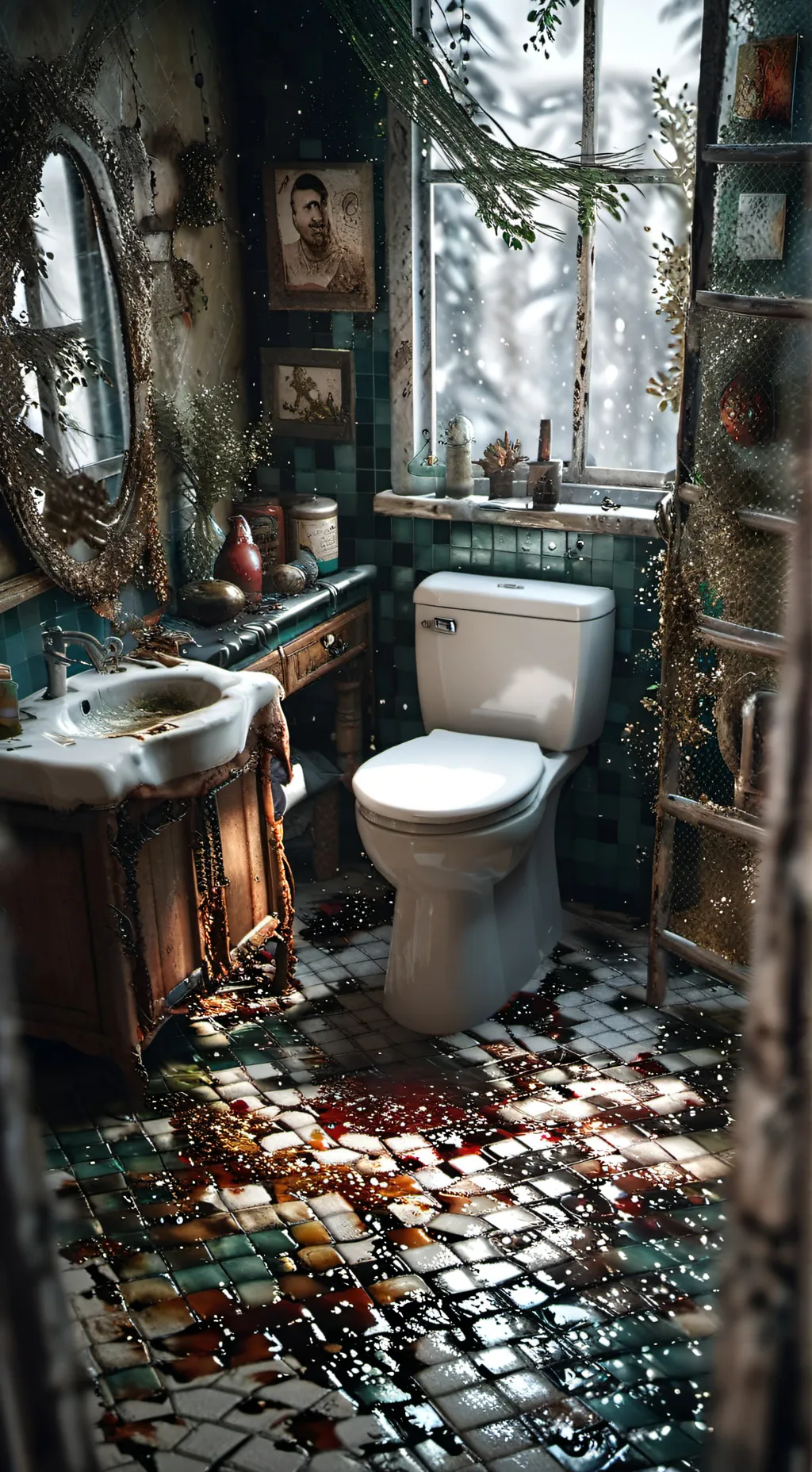 ai character: skibidi toilet  background