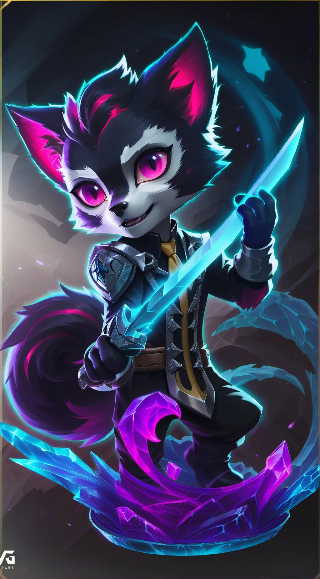 ai character: луна background