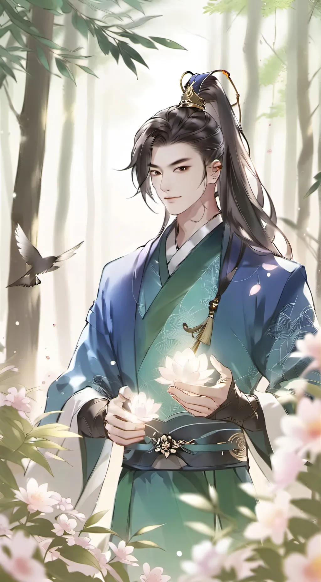 ai character: Azure Dragon background