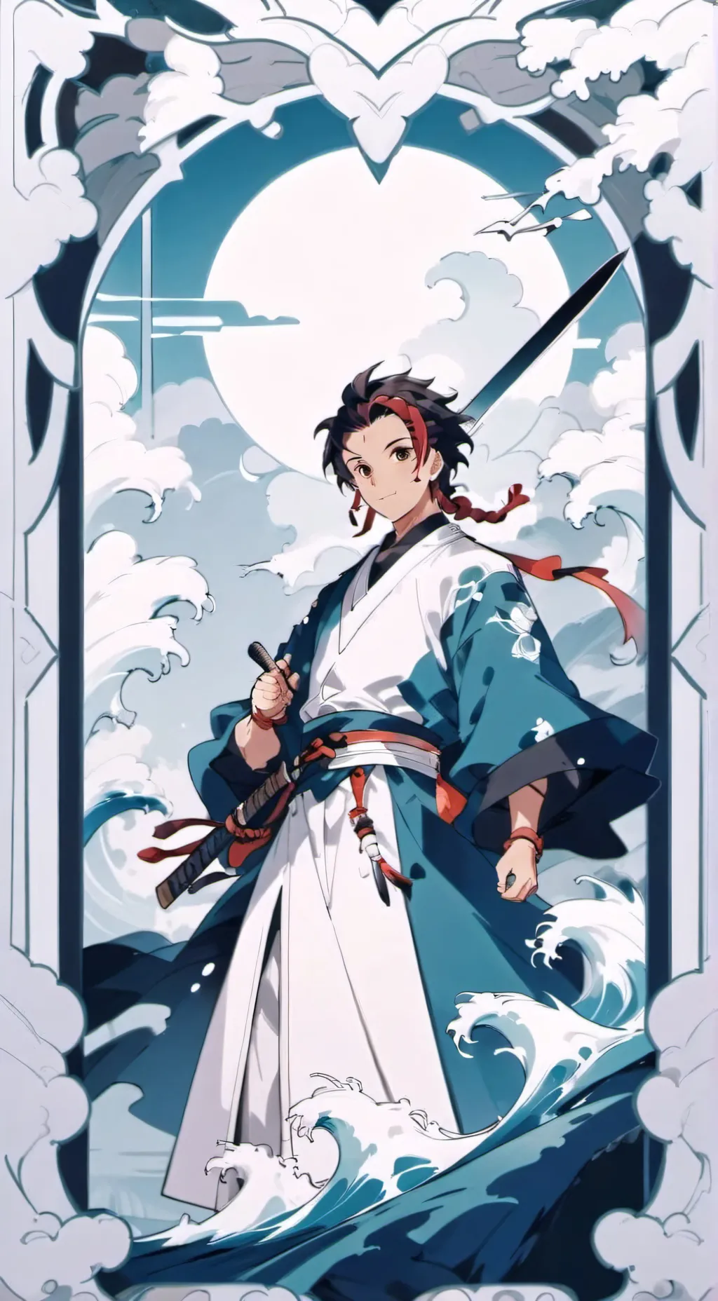 ai character: Танжиро background