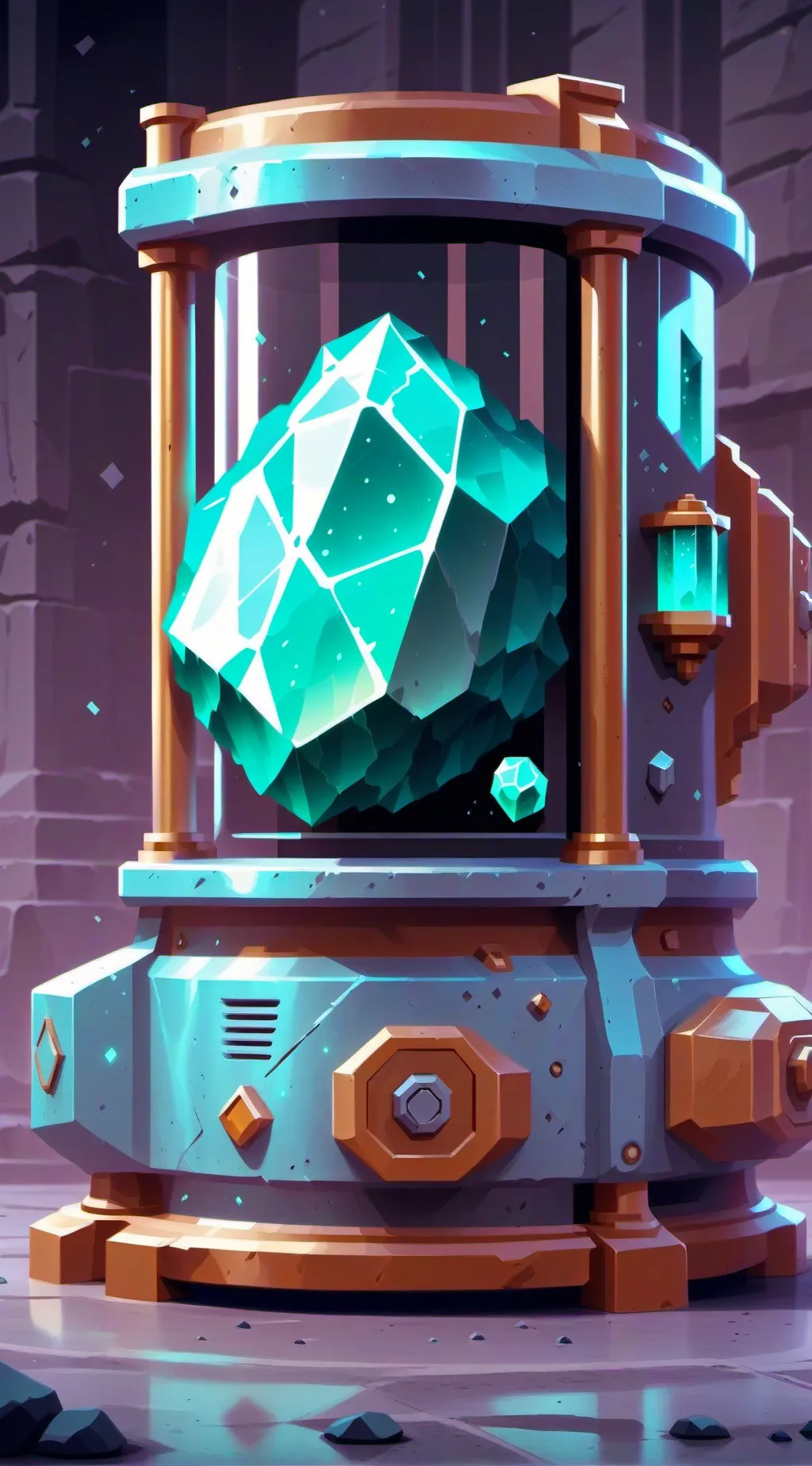 ai character:  uranium ore   background