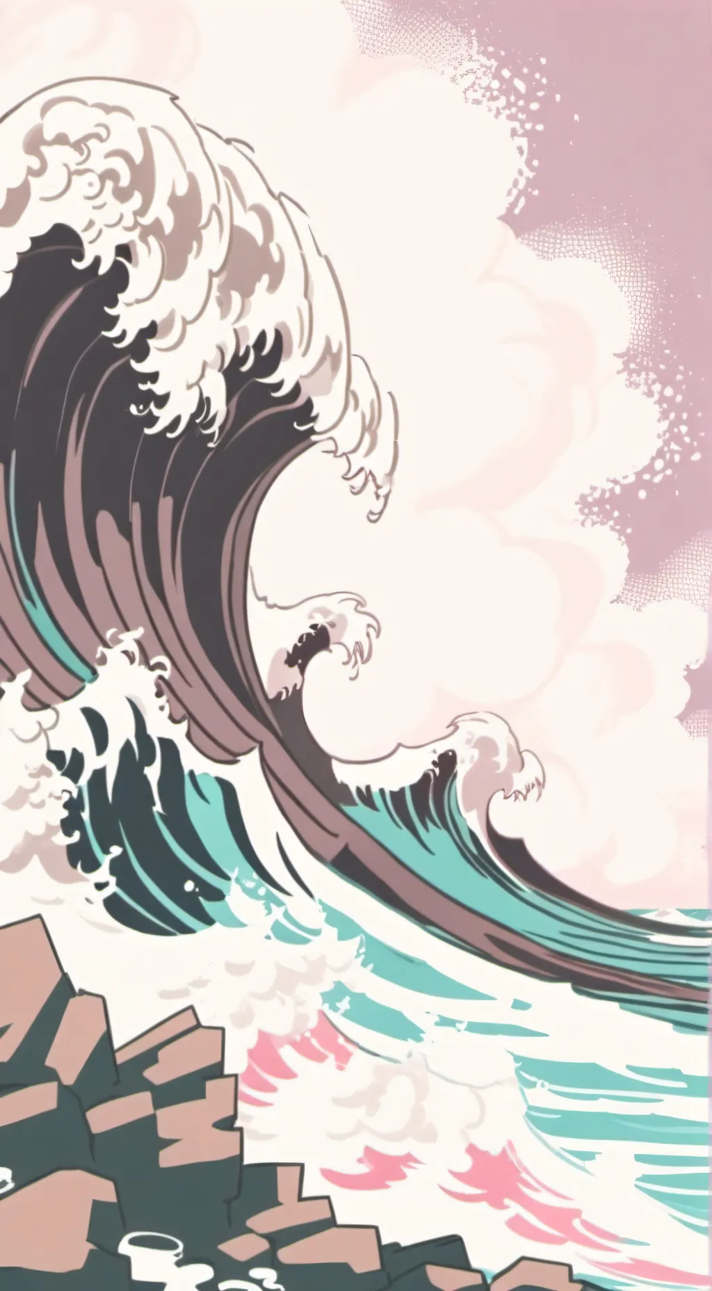 ai character: Tsunami friend 🧡  background