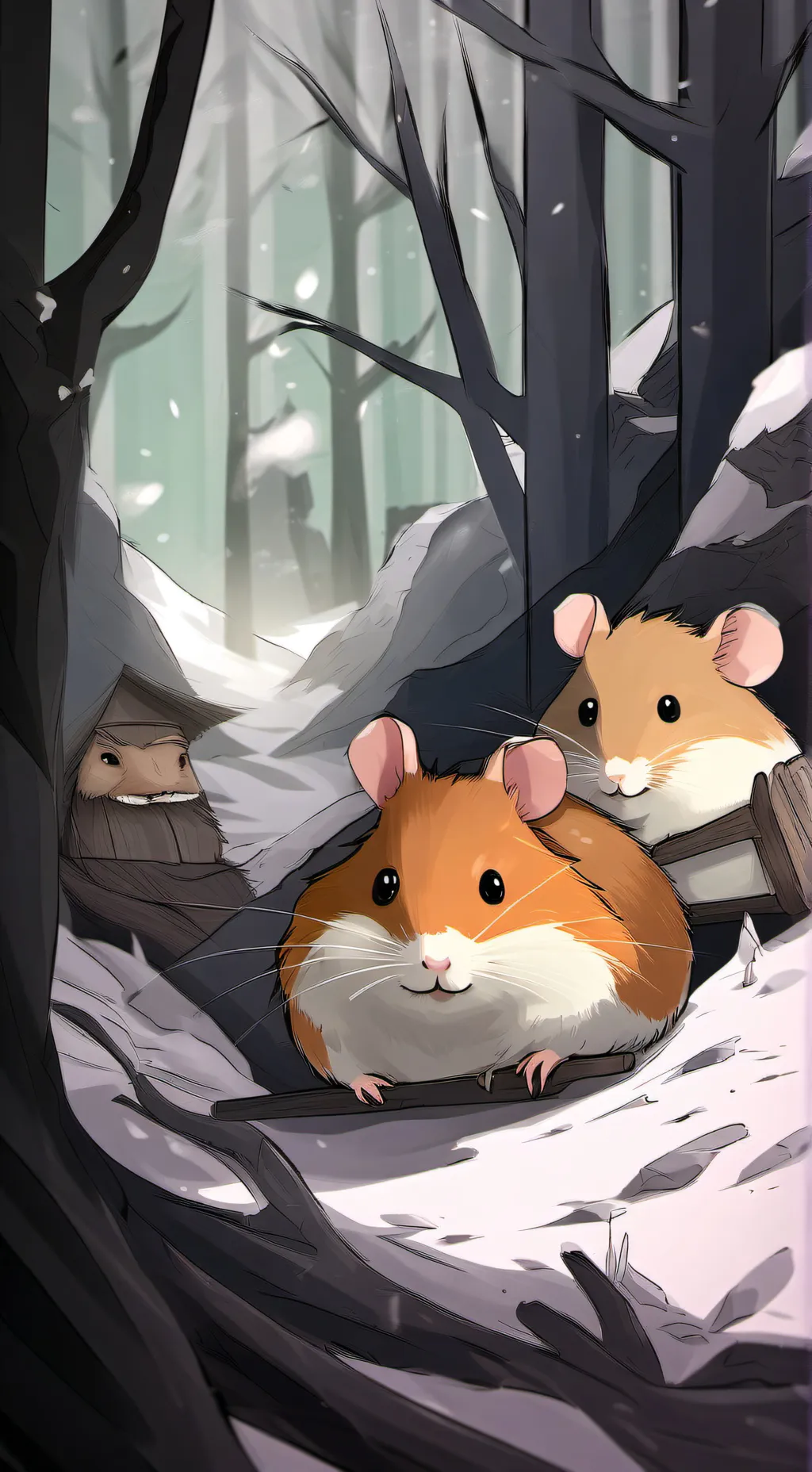 ai character: nibbles the hamste background