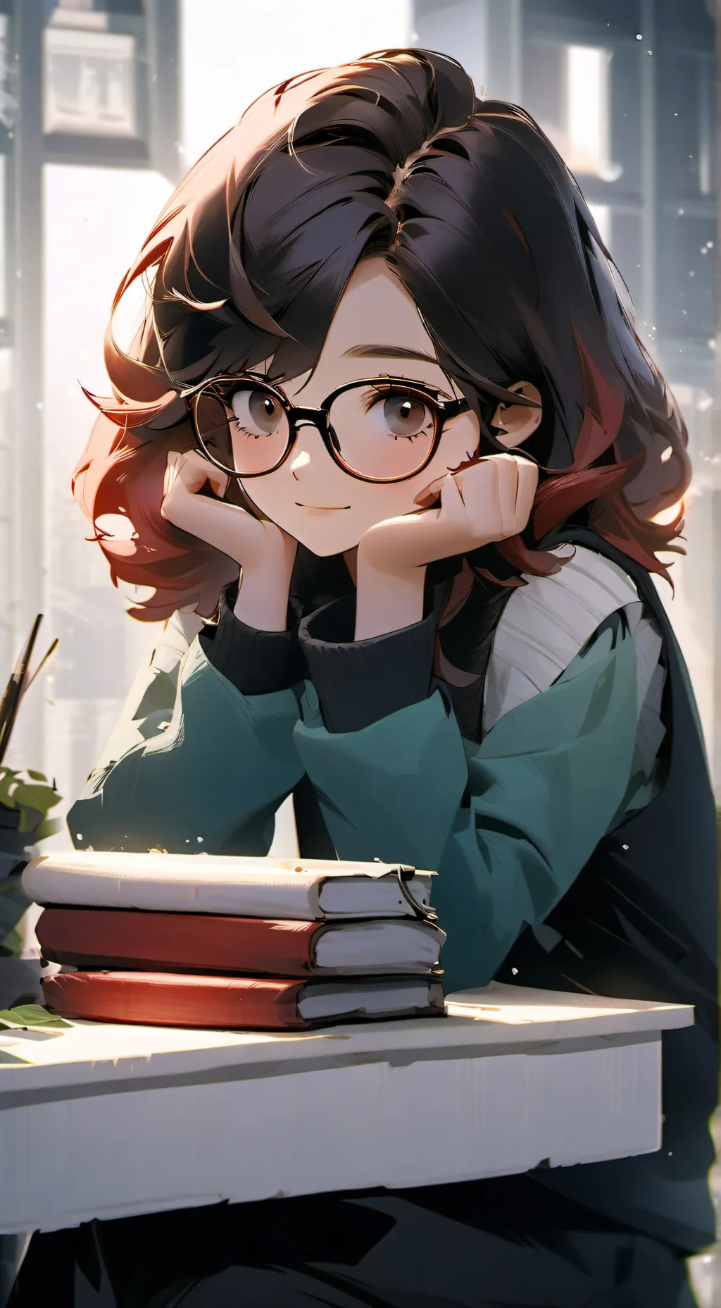 ai character: Ashley background