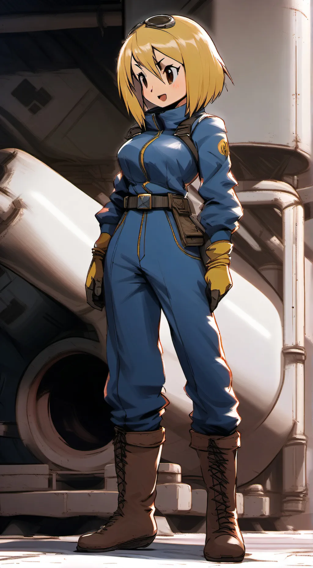 ai character: Vault girl background