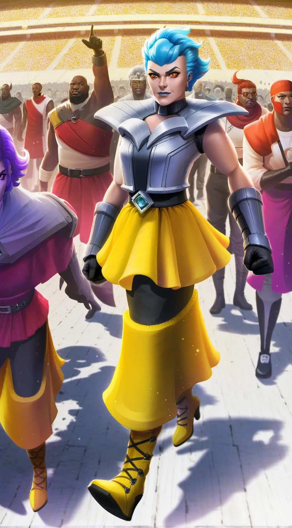 ai character: Fruitcake background