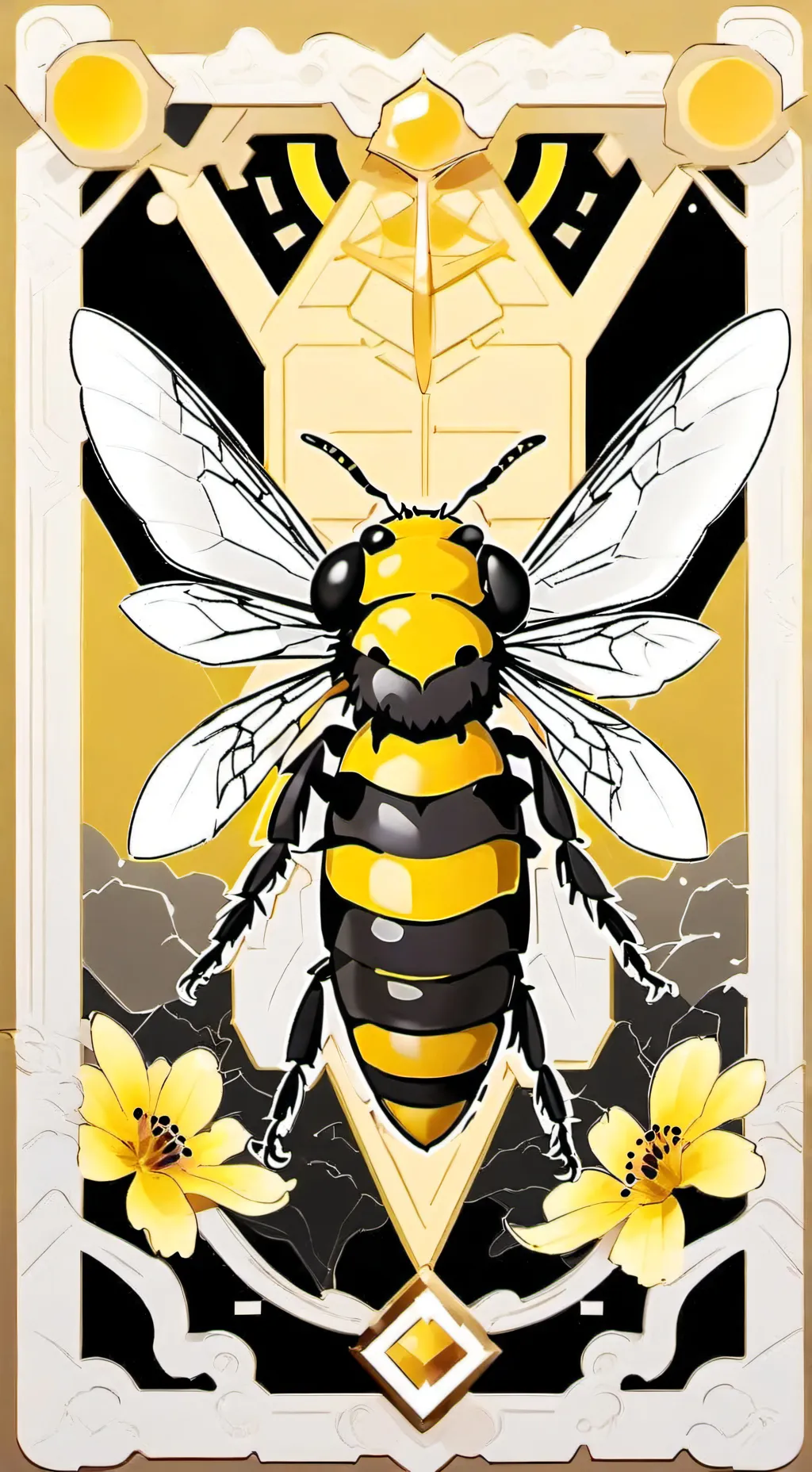 ai character: пчела  background