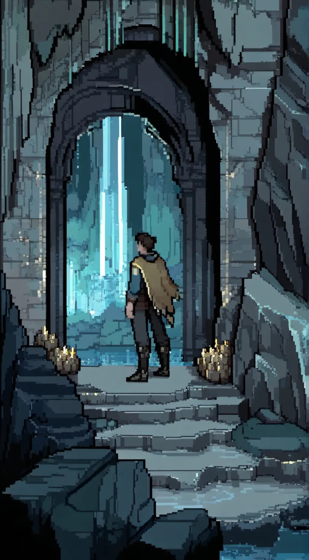 ai character: Cave of a beast background