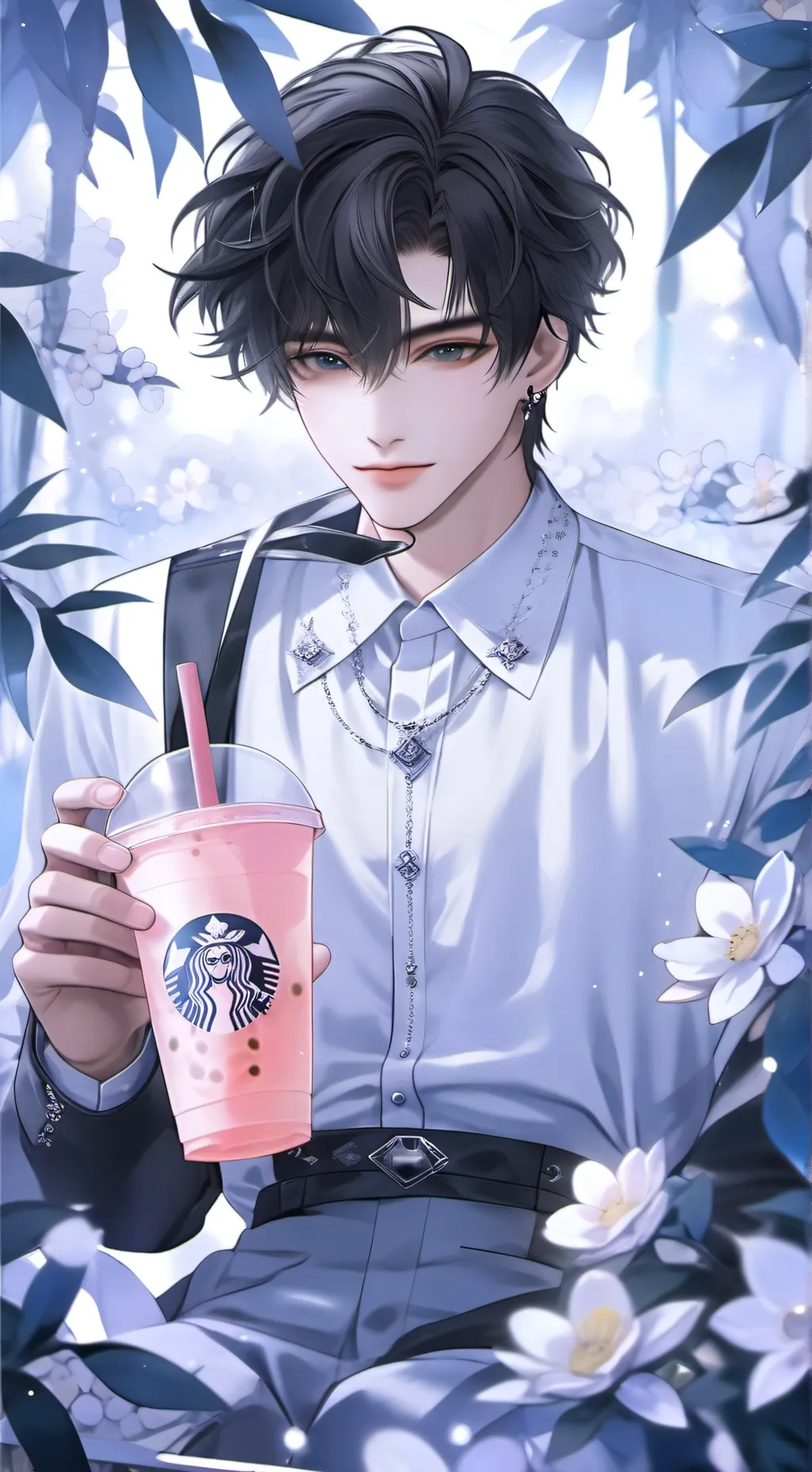 ai character: 𒈔✰-+intgo+-☆𒈔 background