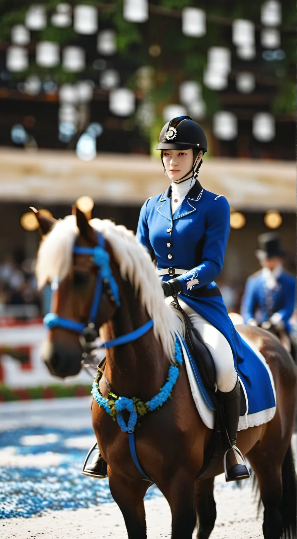 ai character: dressage arena  background