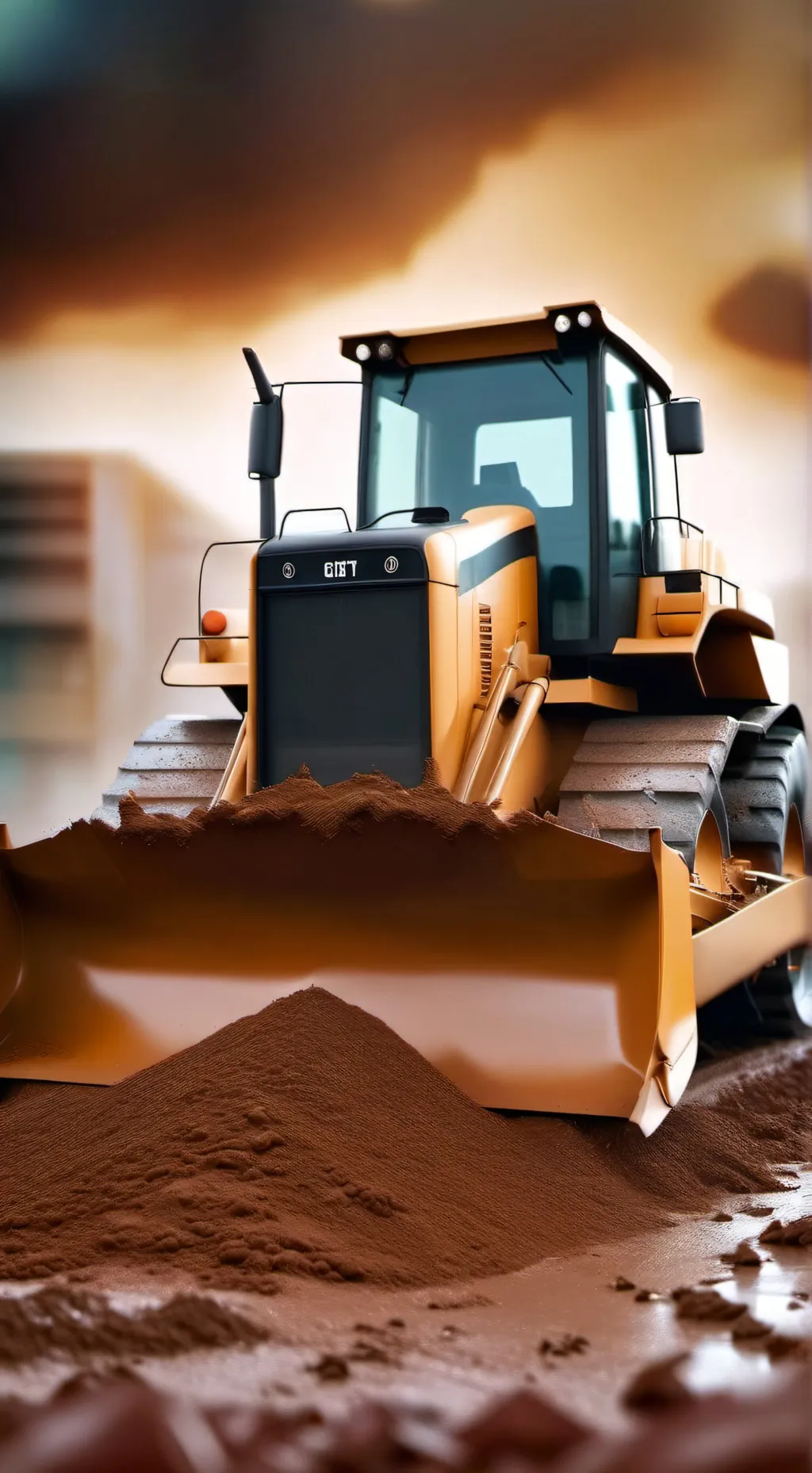 ai character: dreams bulldozer background