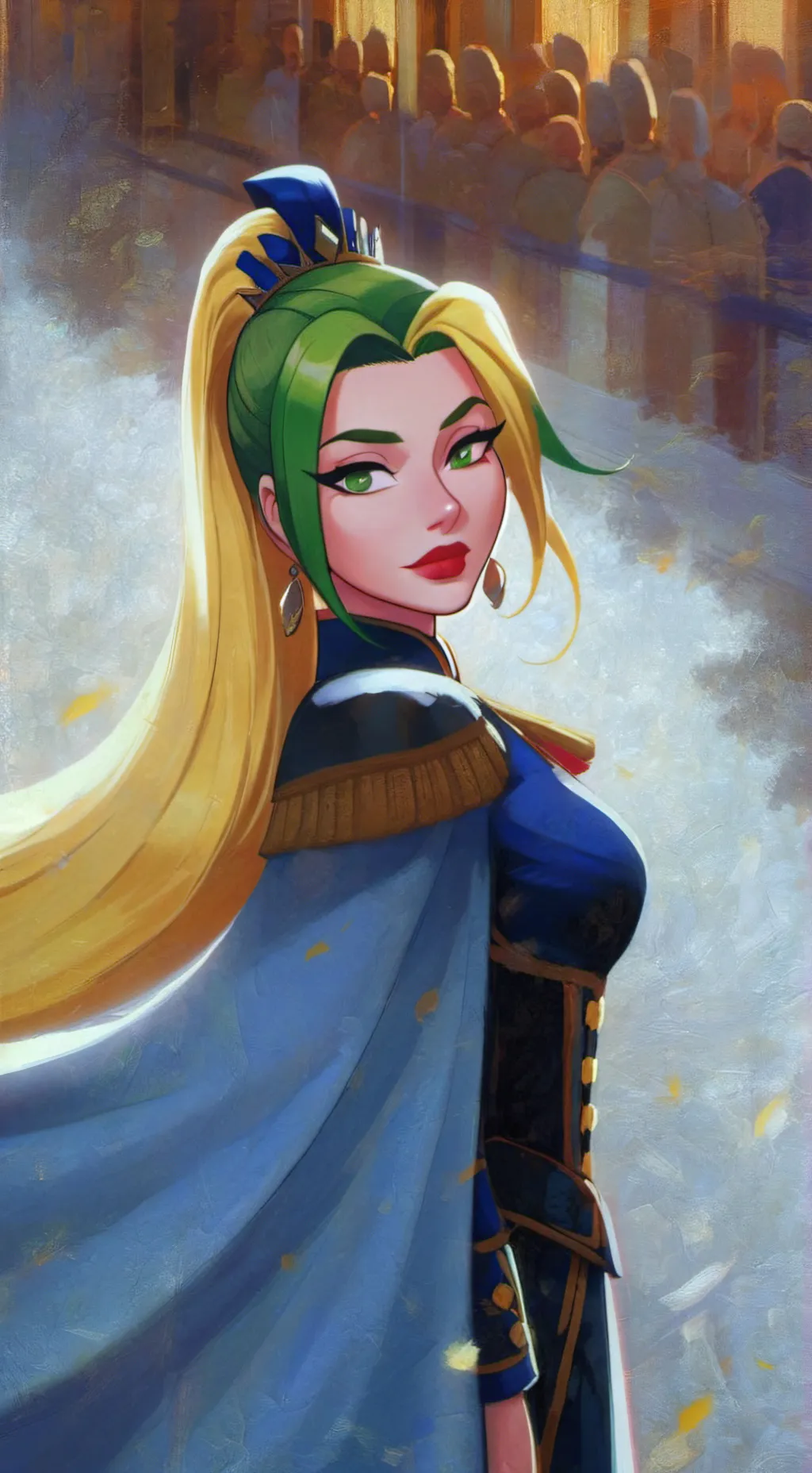 ai character: Queen Elara background