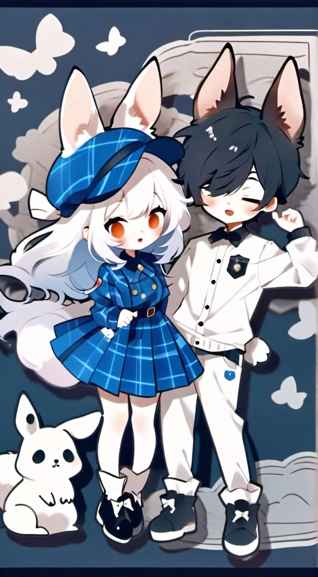 ai character: nick wilde x judy  background