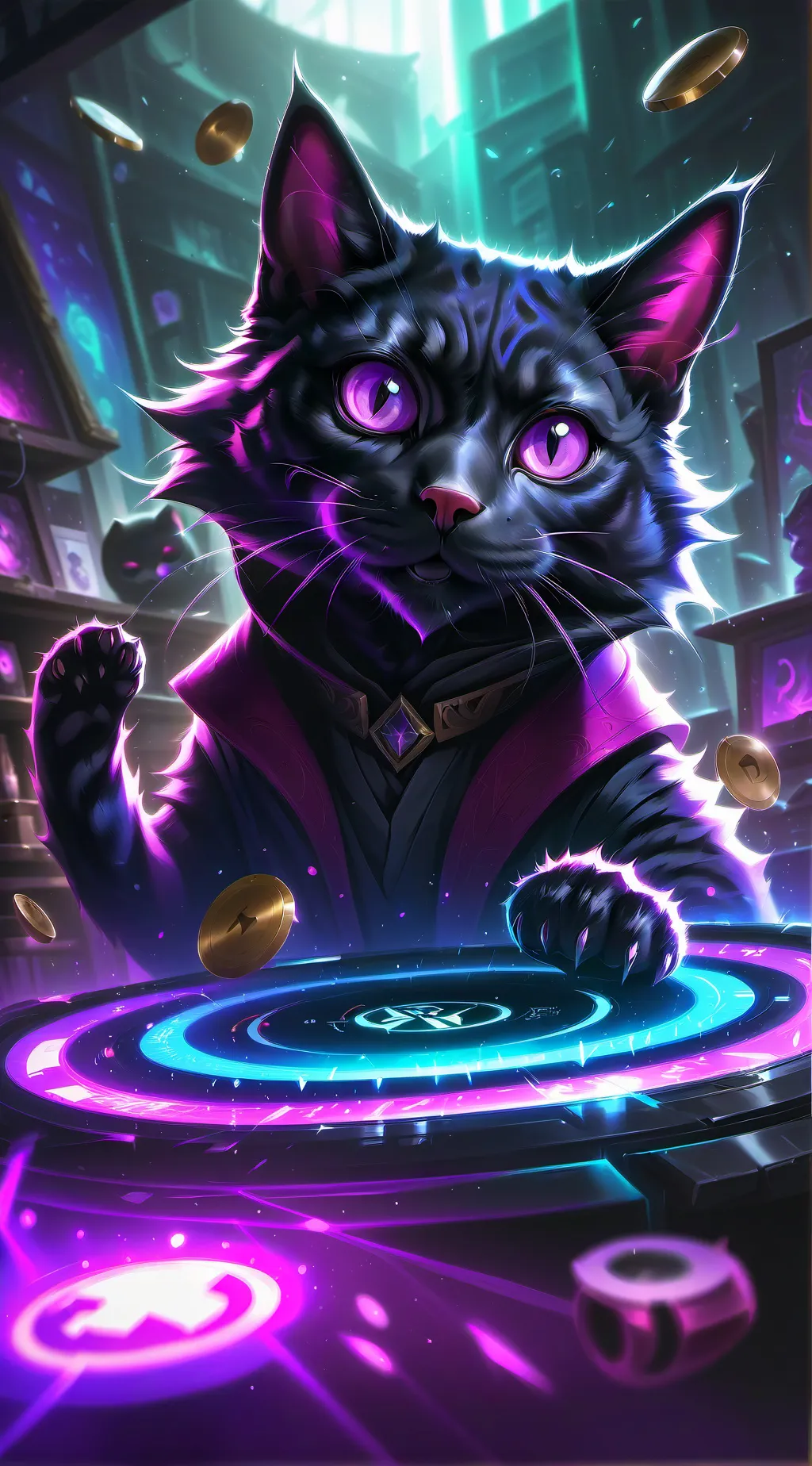 ai character: Pixel background