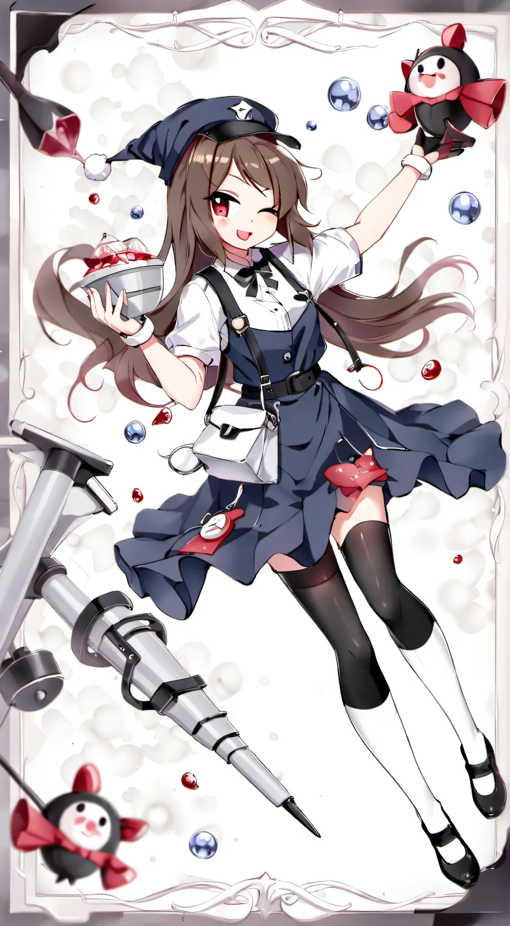 ai character: lunico cian ✌🏻😁🍕❤️ background