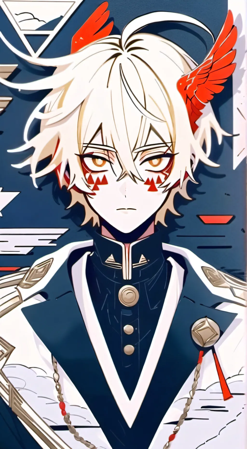 ai character: Hawks in heat background