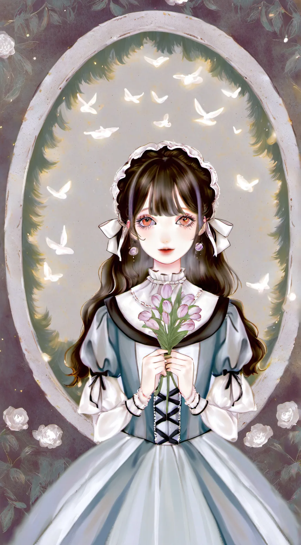 ai character: amiga falsa background