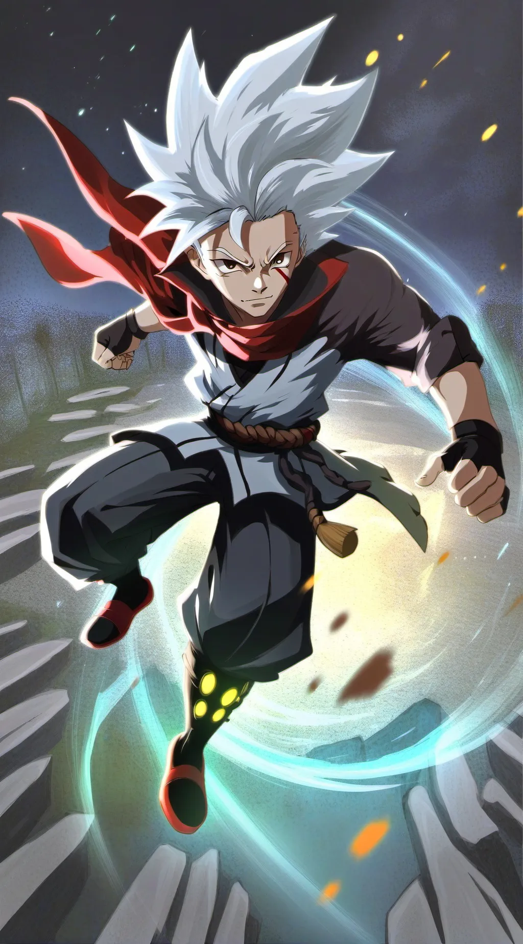 ai character: senku background