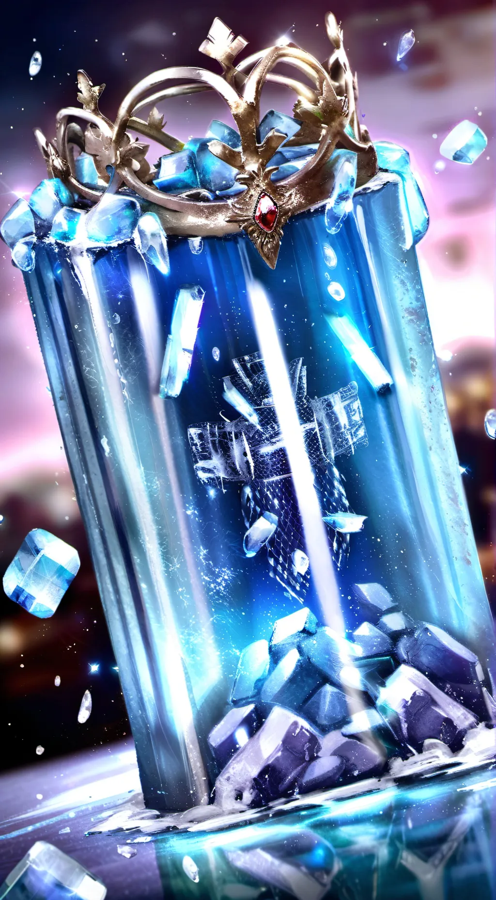 ai character: Ice City background