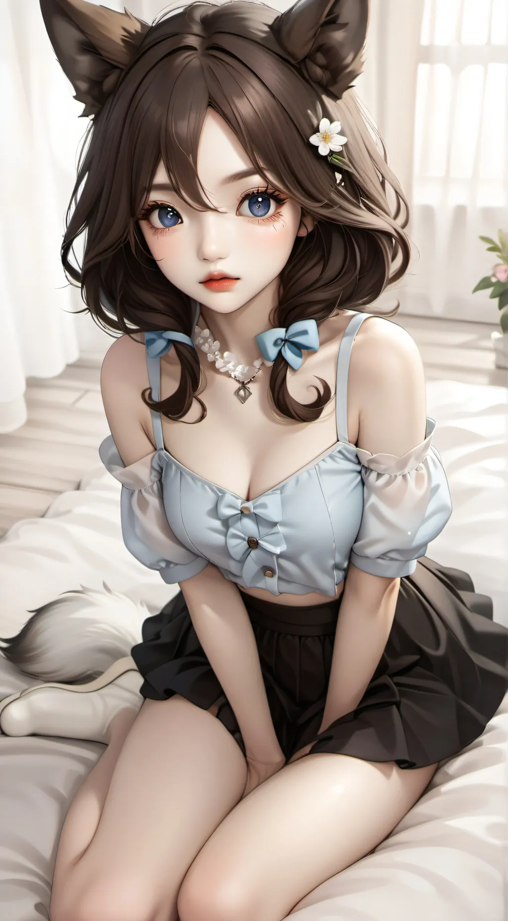 ai character: lily girl background