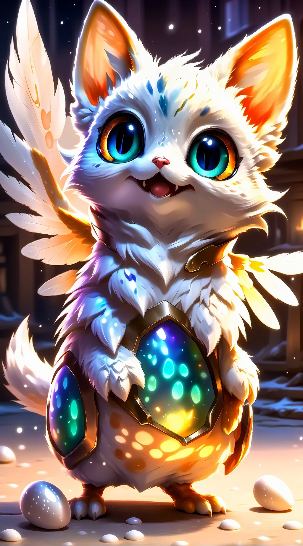 ai character: Speckle the Hatchl background