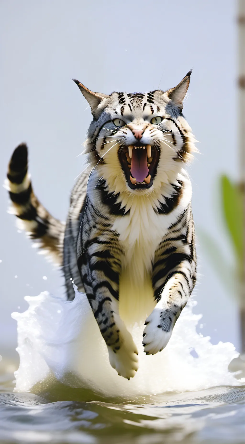 ai character: Fantasy cat world background