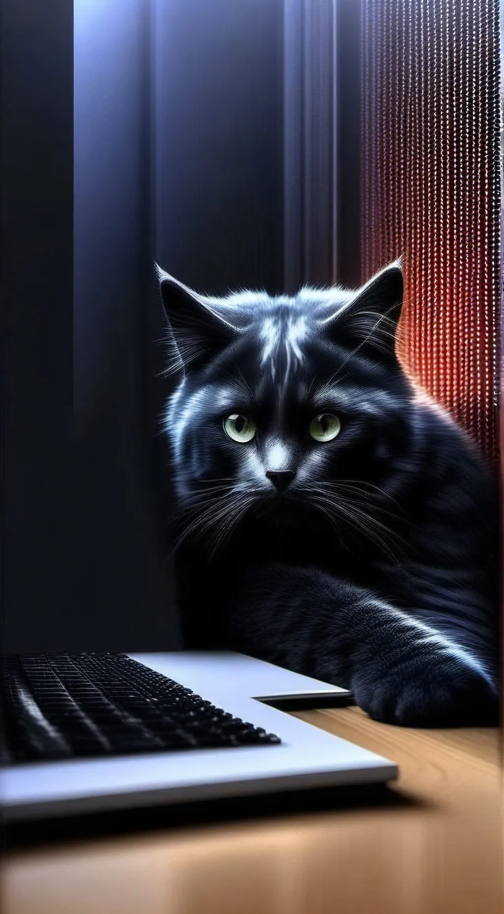 ai character: Moonlight background