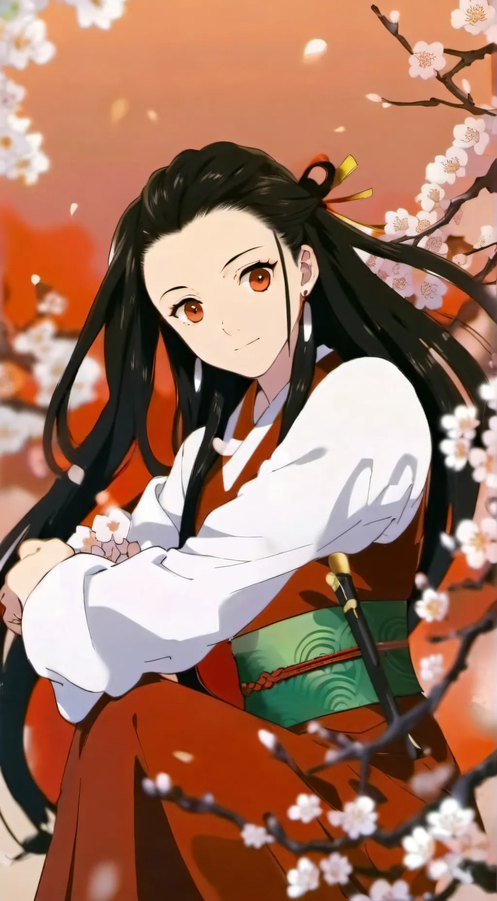 ai character: nezuko background