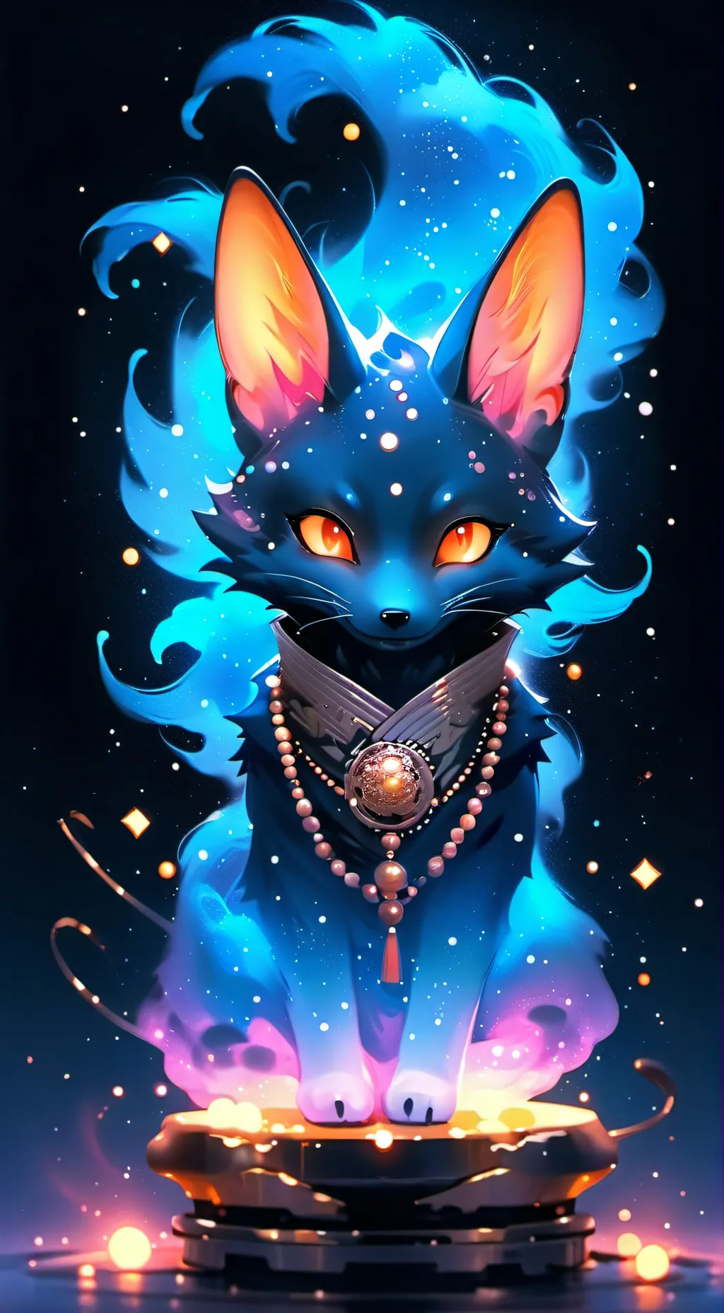 ai character: Kitsune background