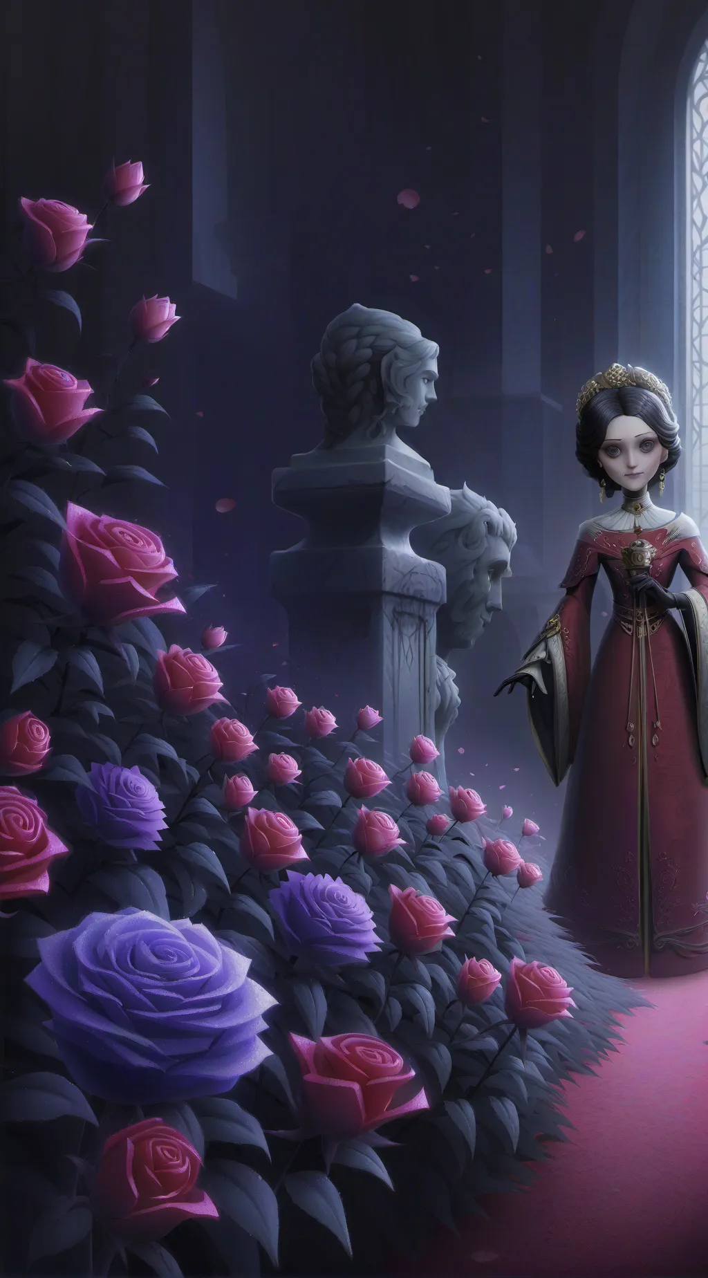 ai character: kny horror background