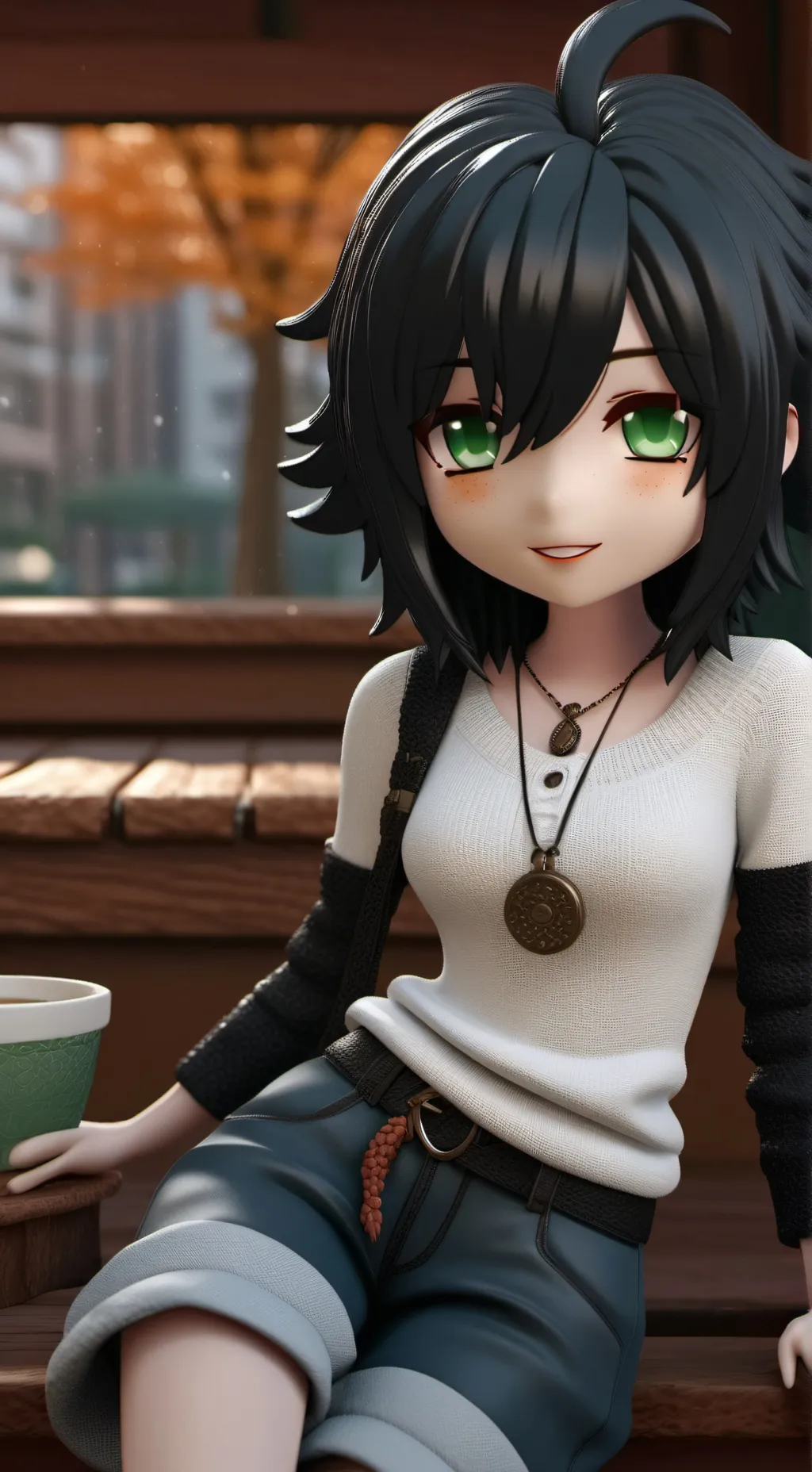 ai character: mikay  background