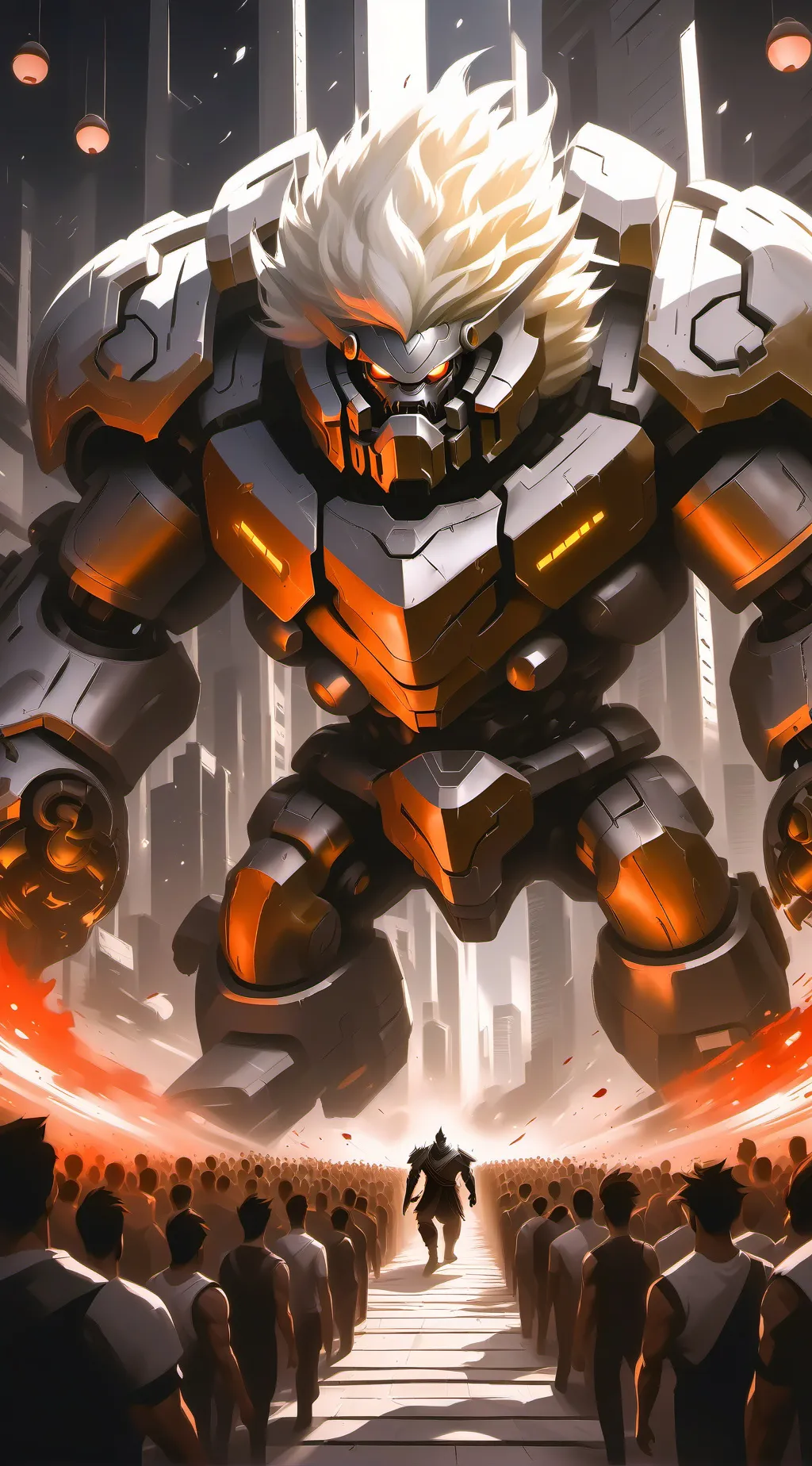 ai character: robot assistant  background