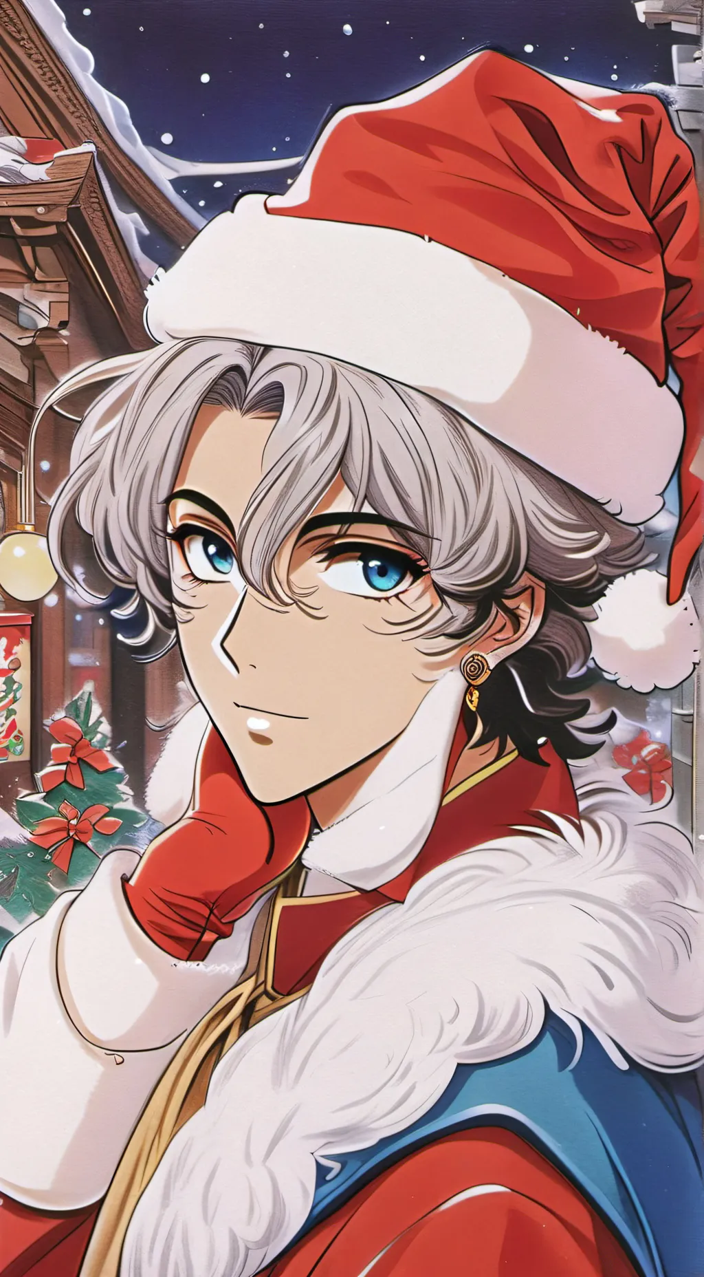 ai character: Santa gojo background