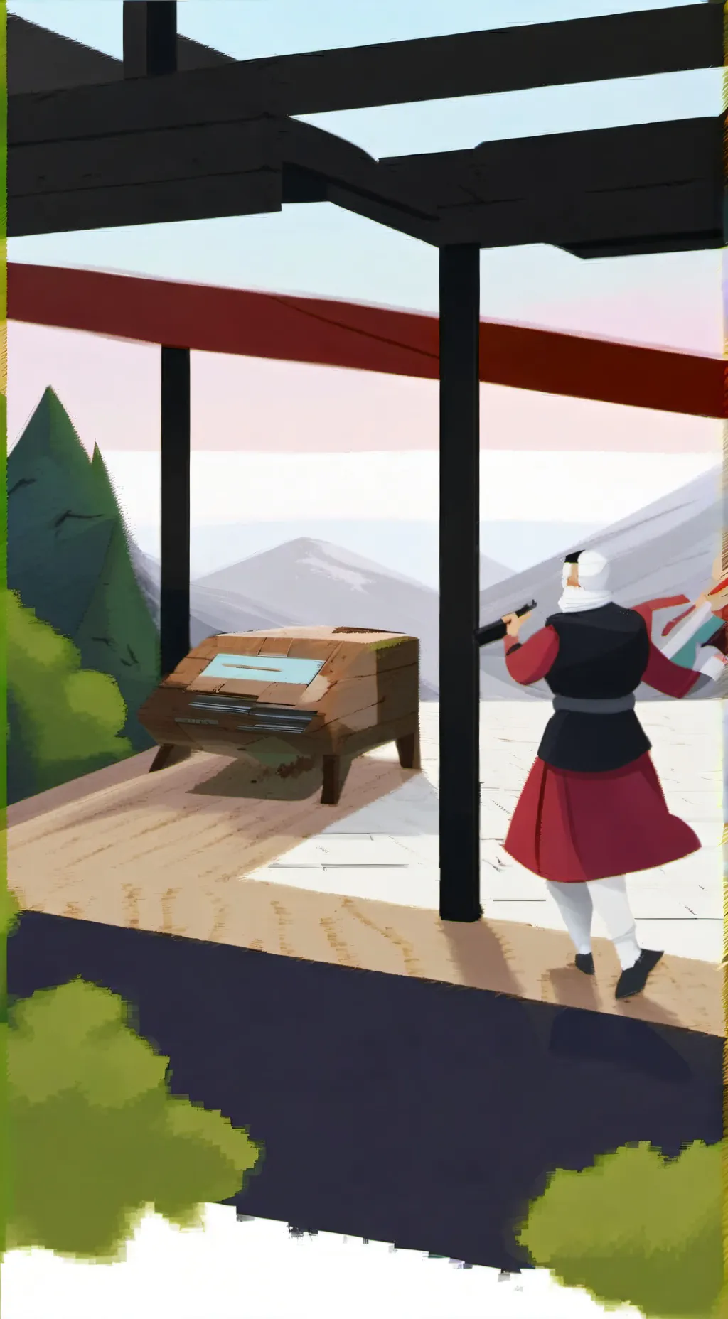 ai character: dw but dogs background