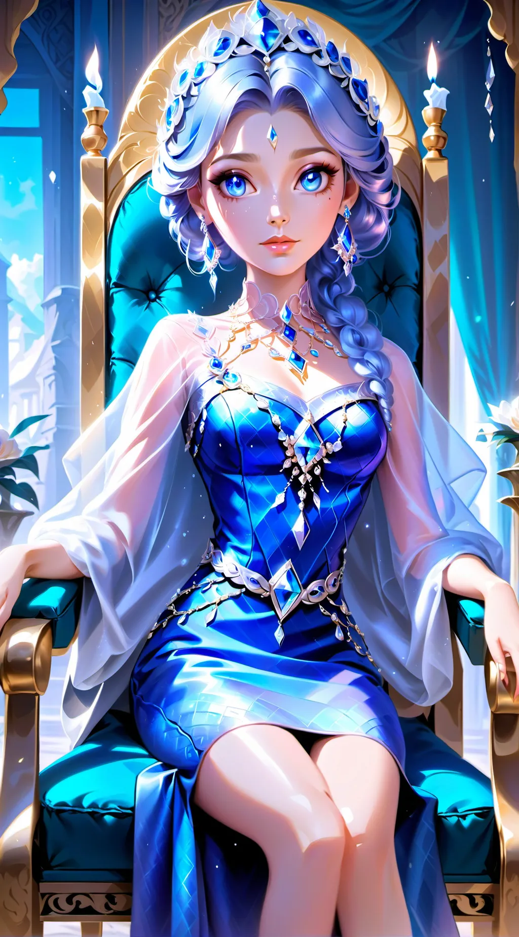 ai character: Chica cute background