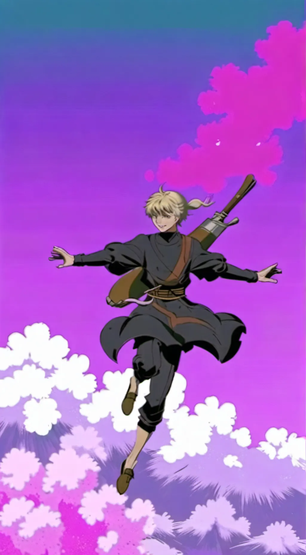 ai character: Wallibear + Purp background