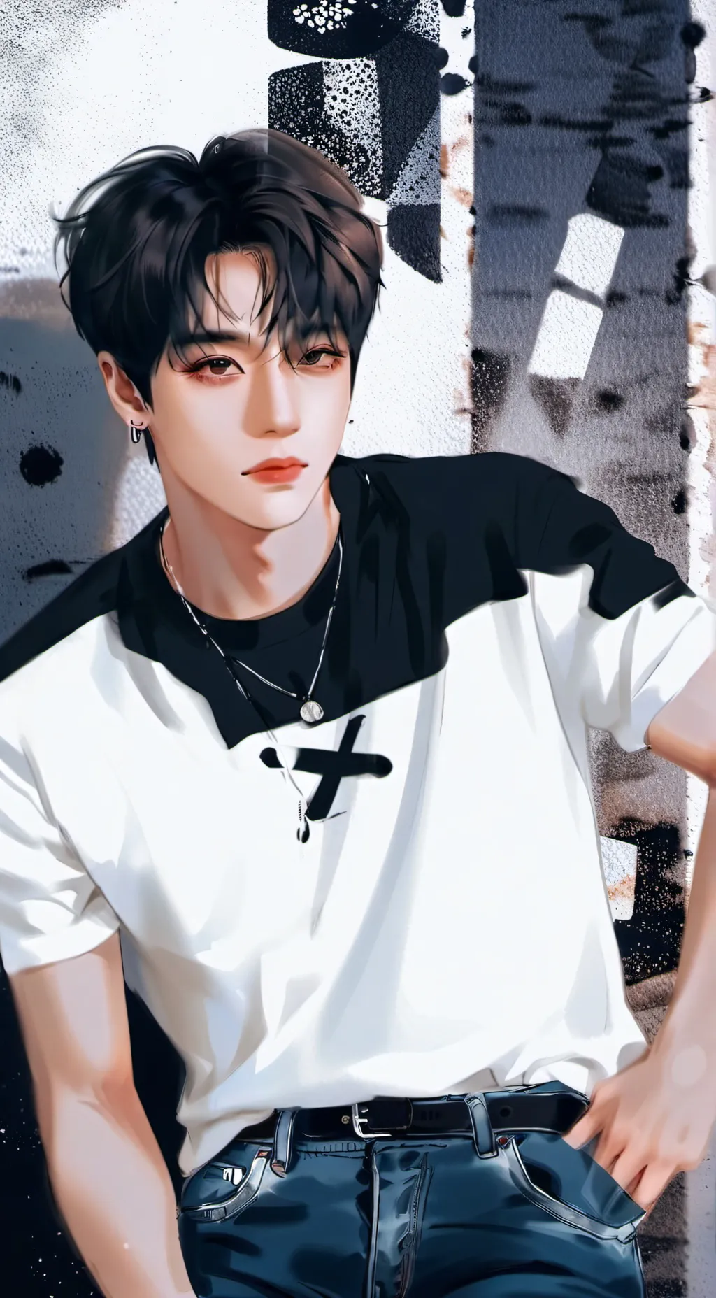 ai character: SKZ X SQUID GAME  background