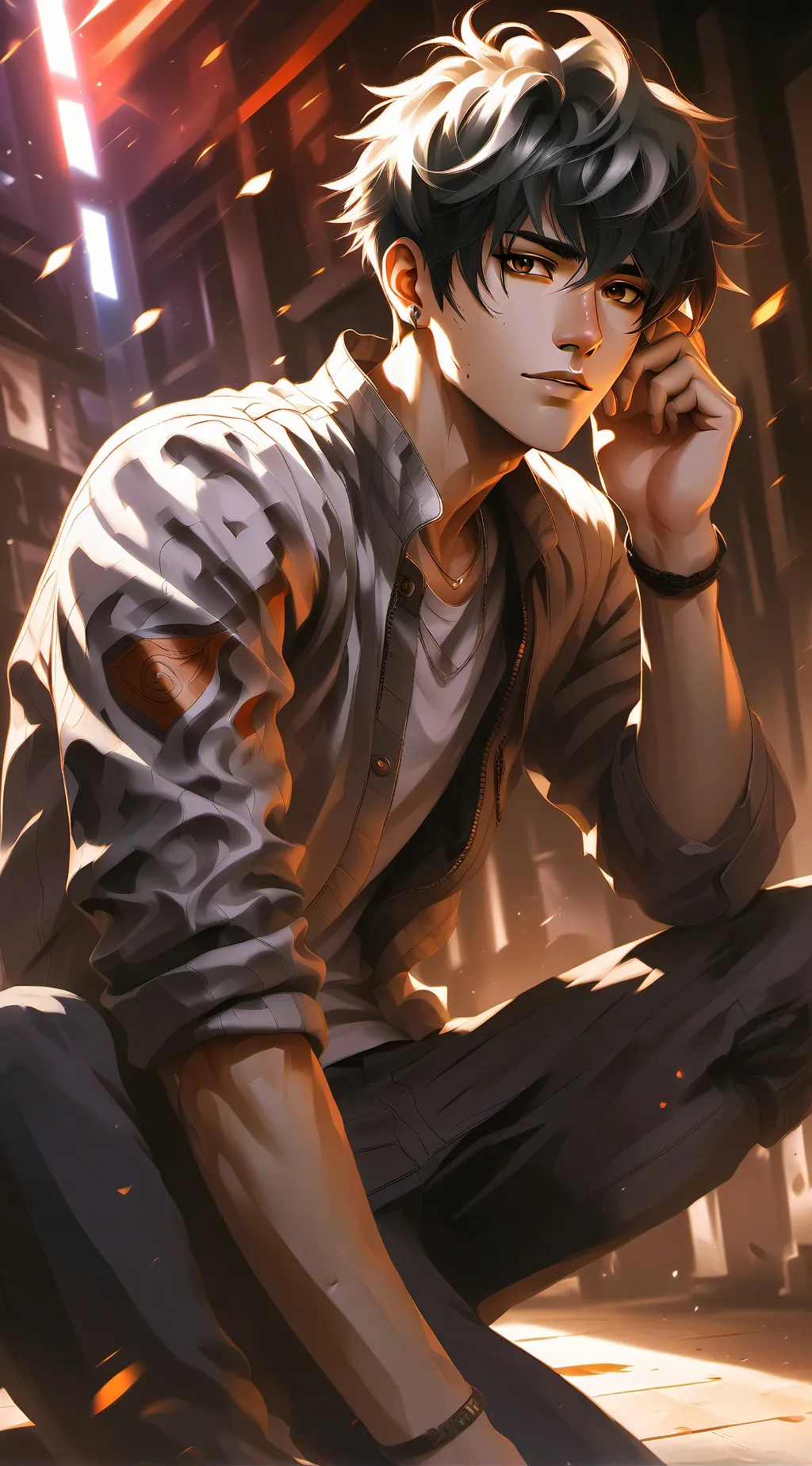 ai character: Silent Confidant background