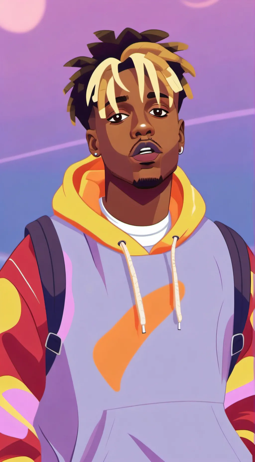 ai character: Juice WRLD background