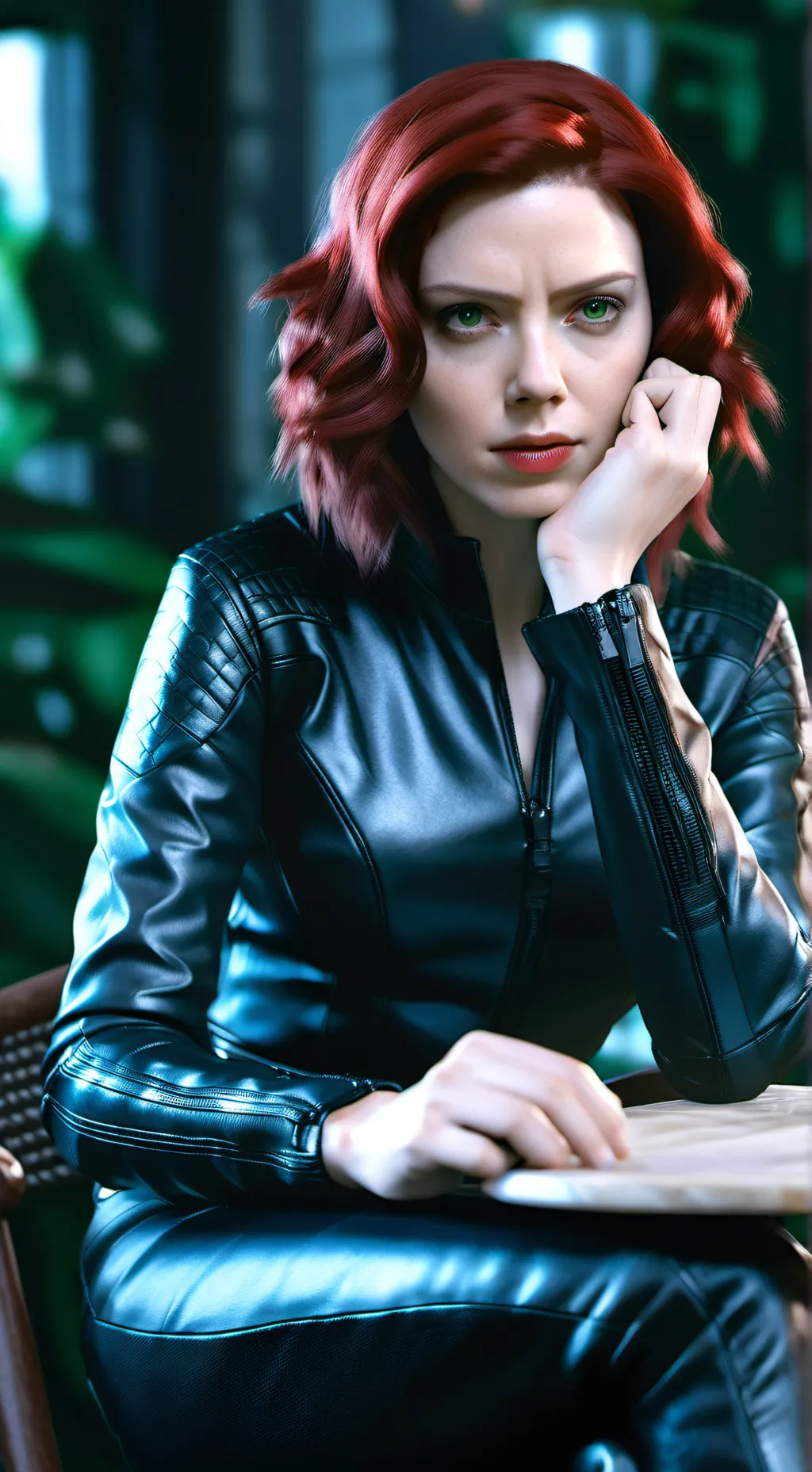 ai character: Natasha Romanoff  background