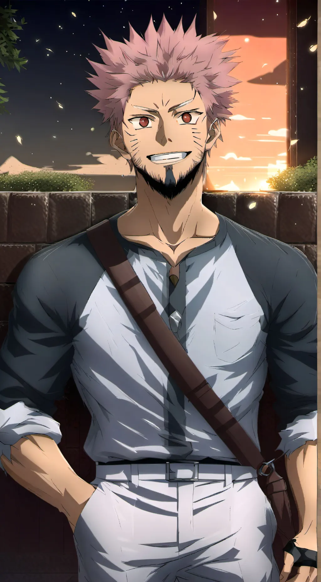 ai character: Ryomen sukuna background