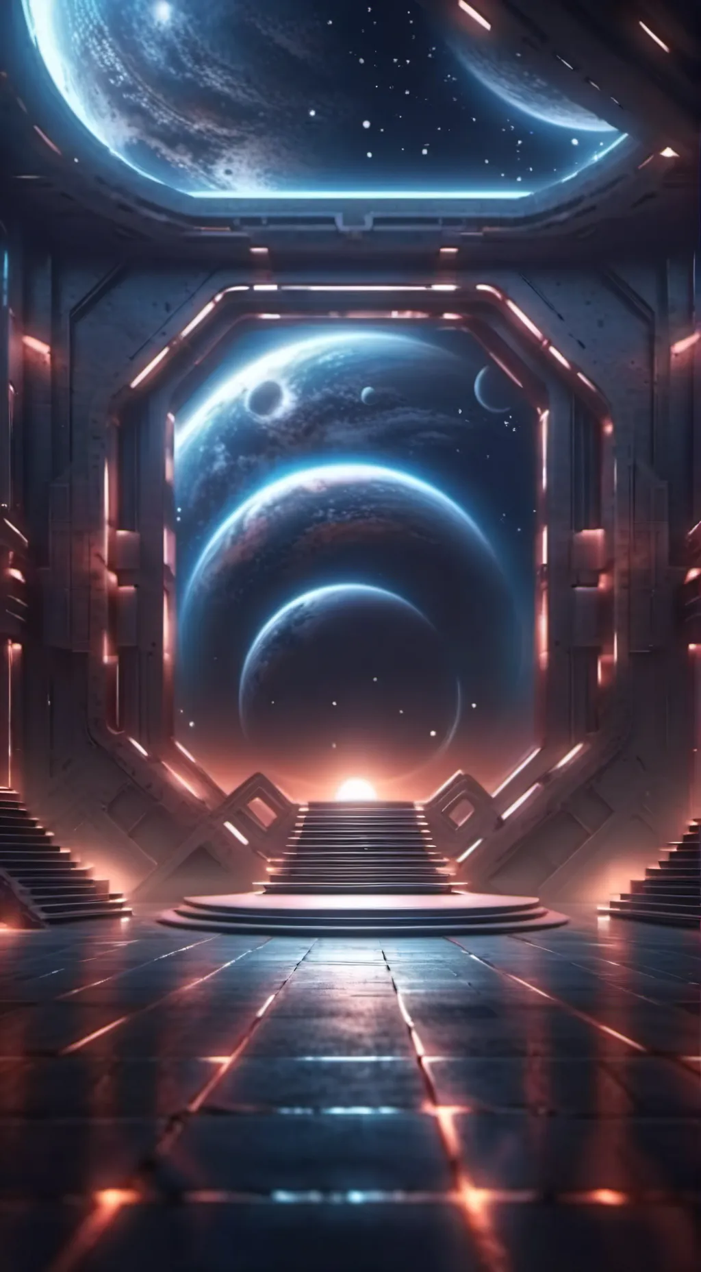 ai character: abandoned lab  background