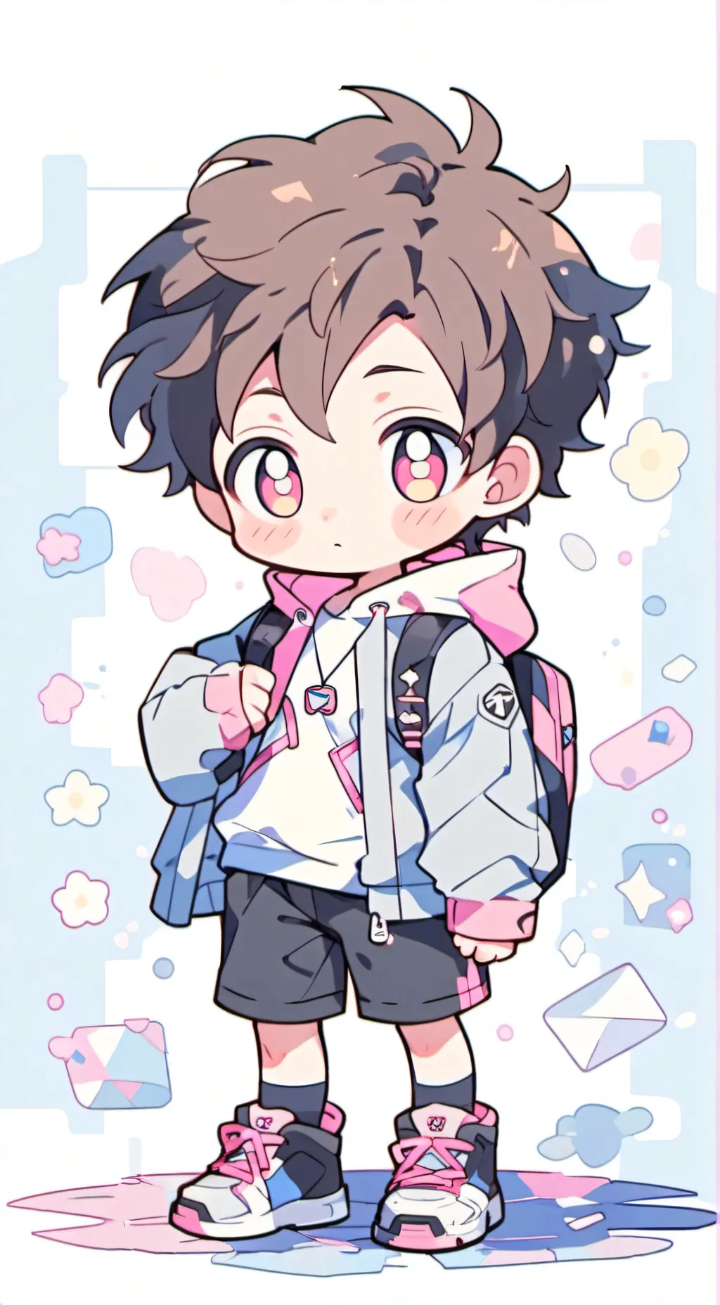 ai character: Ochaco little bro background