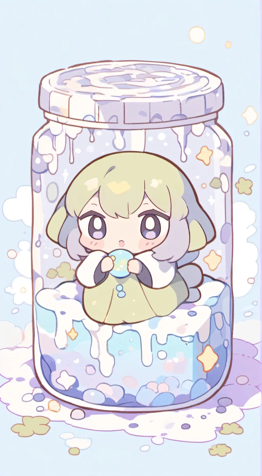 ai character: Blobies background