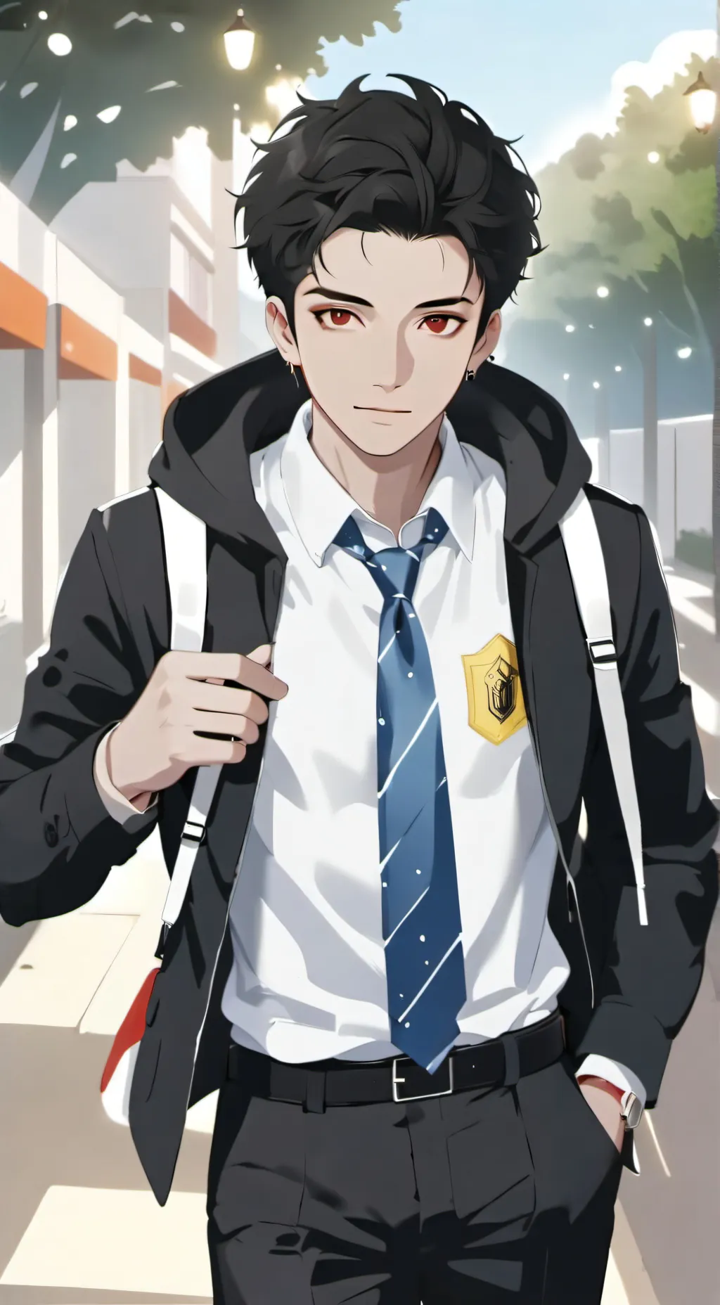 ai character: Jesus  background