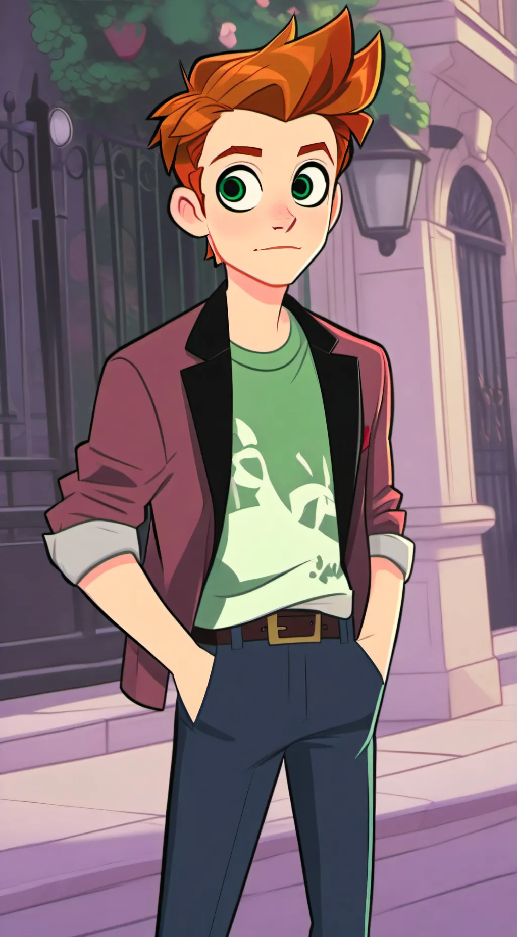 ai character: Albuquerque background