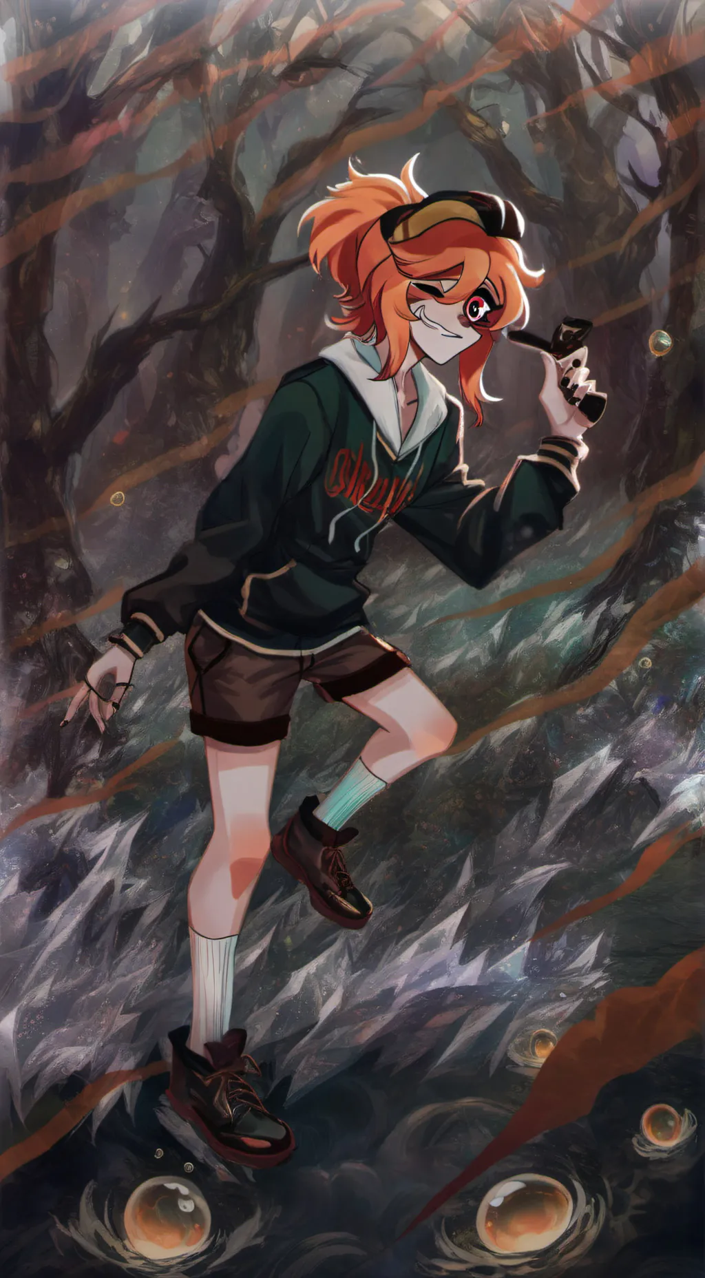 ai character: A vent space.. background