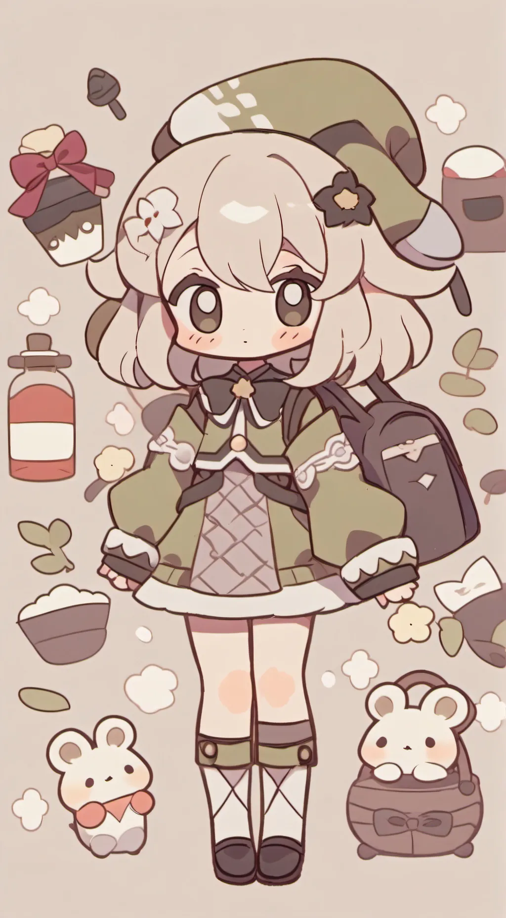 ai character: sprunki×Playword background