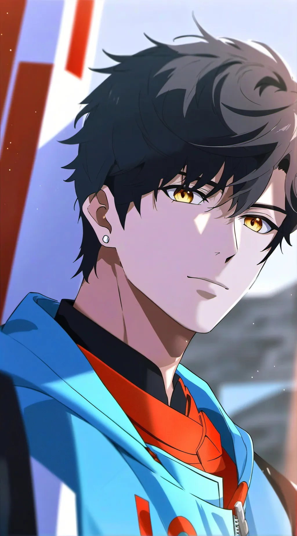 ai character: Jjk war weapon background