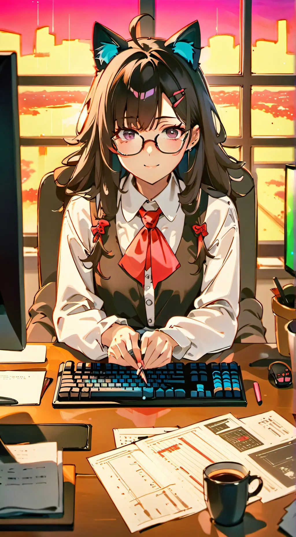 ai character: Ai-chan background